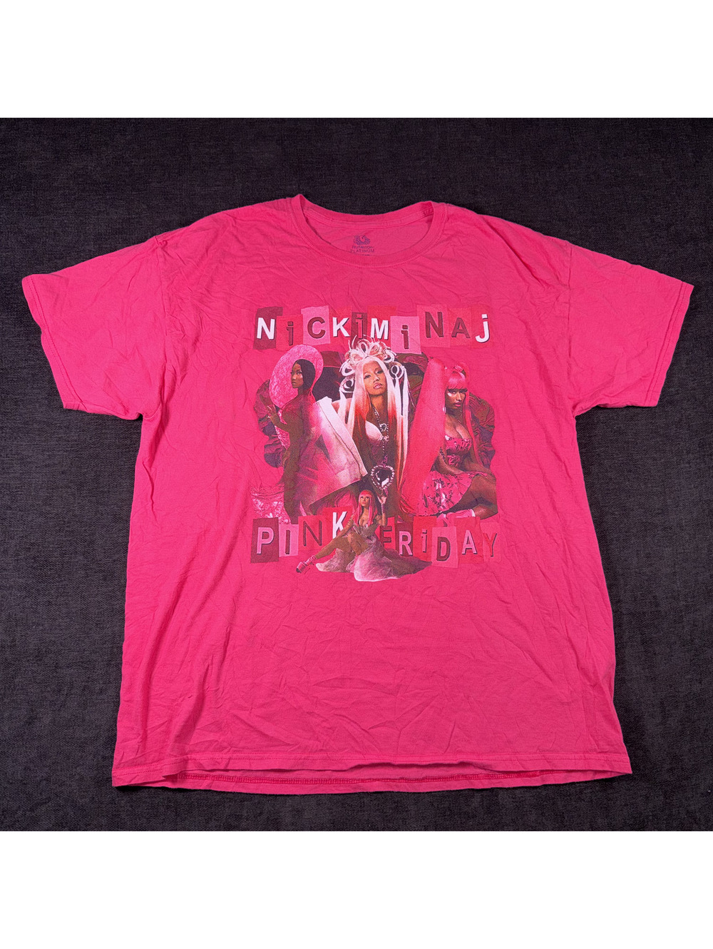 Nicki Minaj Pink Friday Tour XL Pink Graphic T-Shirt